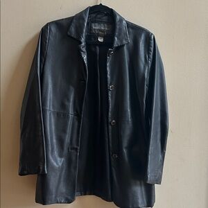 Banana Republic Midnight Leather Jacket